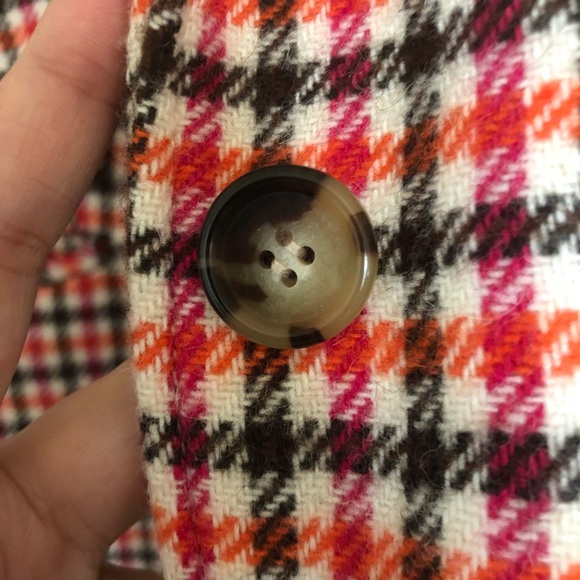 Talbots Colorful Houndstooth Blazer Size 10 - Picture 8 of 8